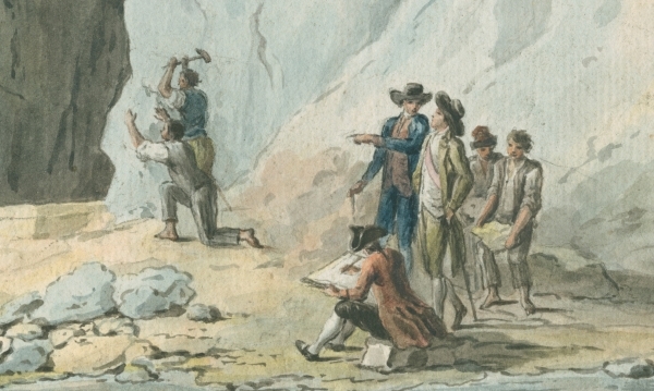 Sir William Hamilton’s party on the island of Ponza (detail), 1785
