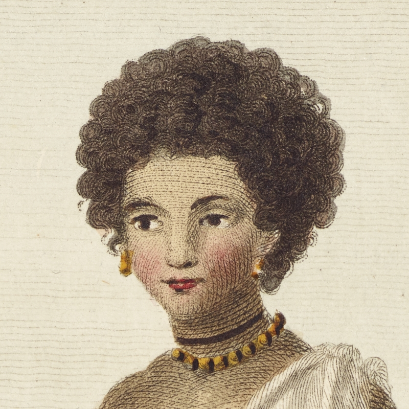 Portrait of Joanna, by William Blake, 1796 (detail)