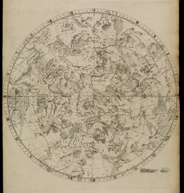 Northern planisphere by John Flamsteed