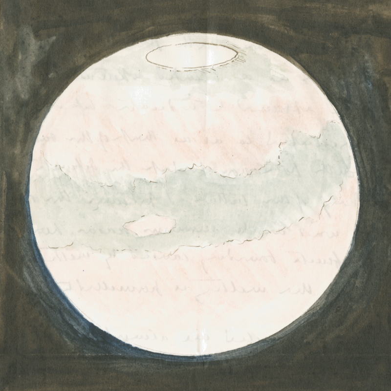 Mars by James Nasmyth, 1863