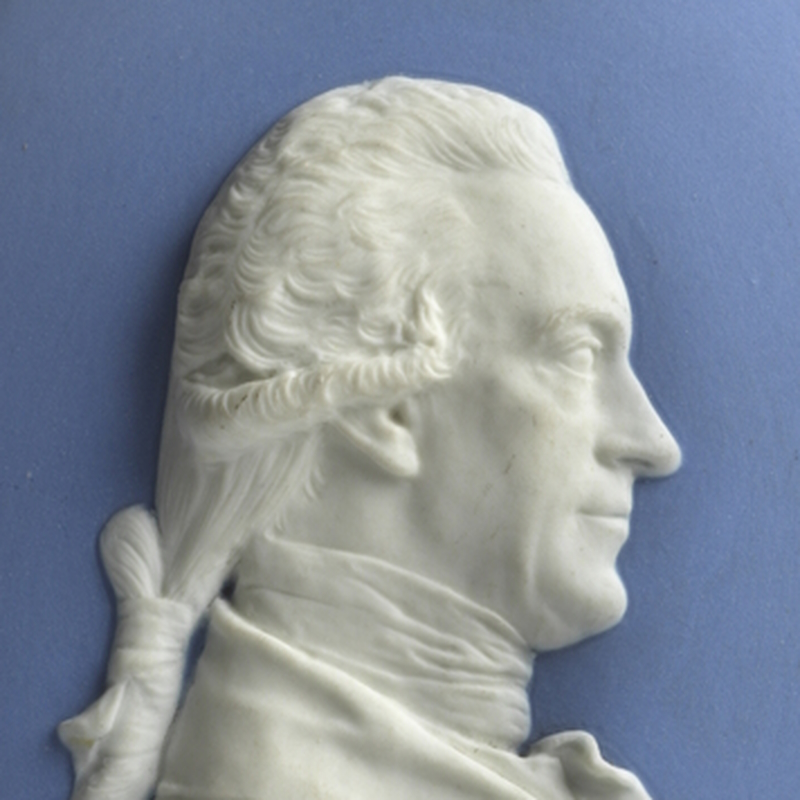 Wedgwood cameo portrait of Adam Smith (detail)