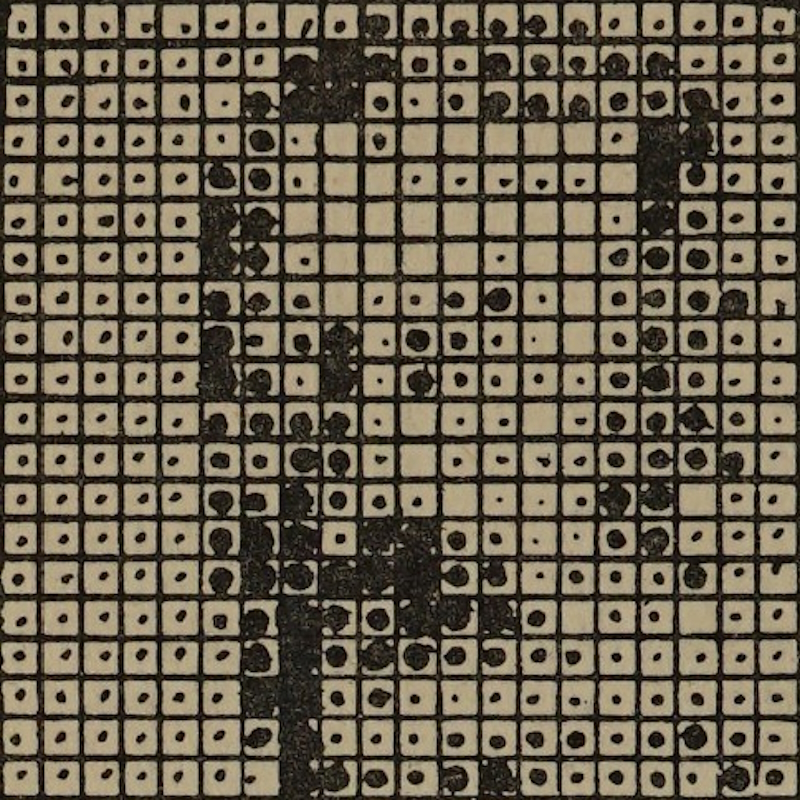 Edmund Fournier d’Albe's encoded portrait of King George V (detail)