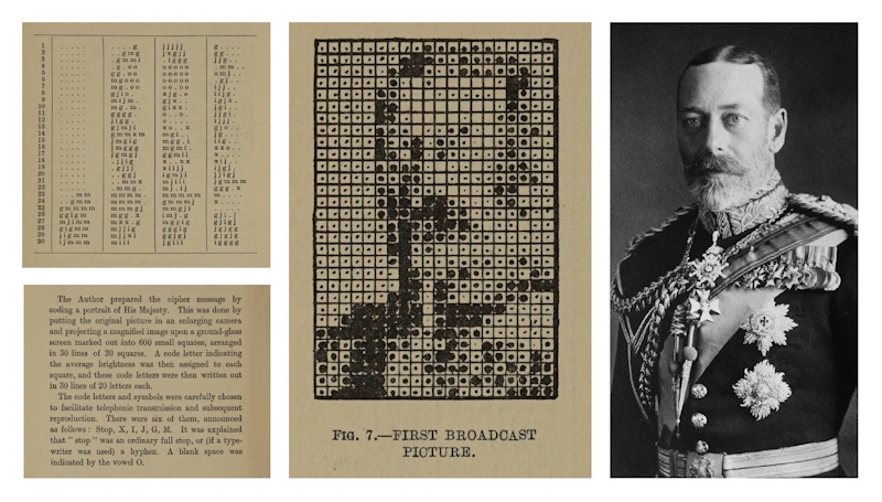 Edmund Fournier d’Albe's encoded portrait of King George V