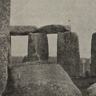 Photograph taken by Norman Lockyer at Stonehenge in 1901 (detail)