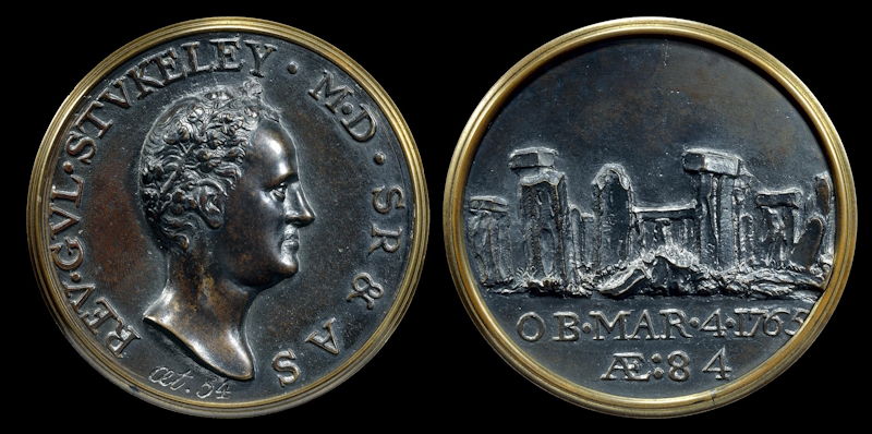 Medal of William Stukeley with an image of Stonehenge (© The Trustees of the British Museum)