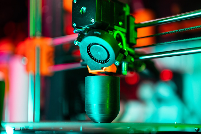 A close-up of a machine part