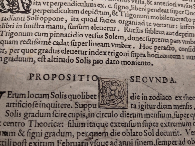 Page from the 'Cosmography' of Peter Apian, 1584 edition