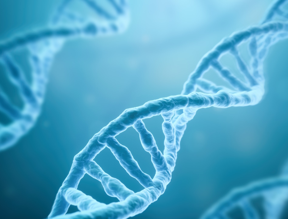 blue DNA double helix