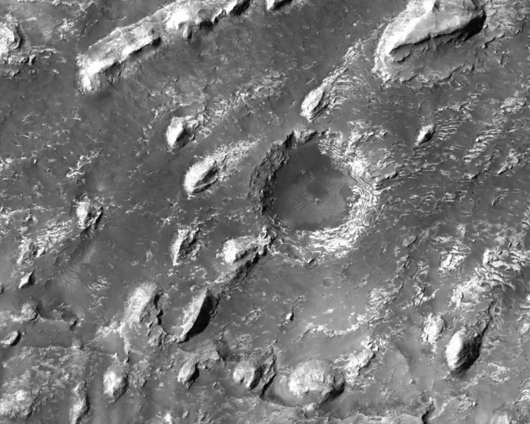 Surface of a comet