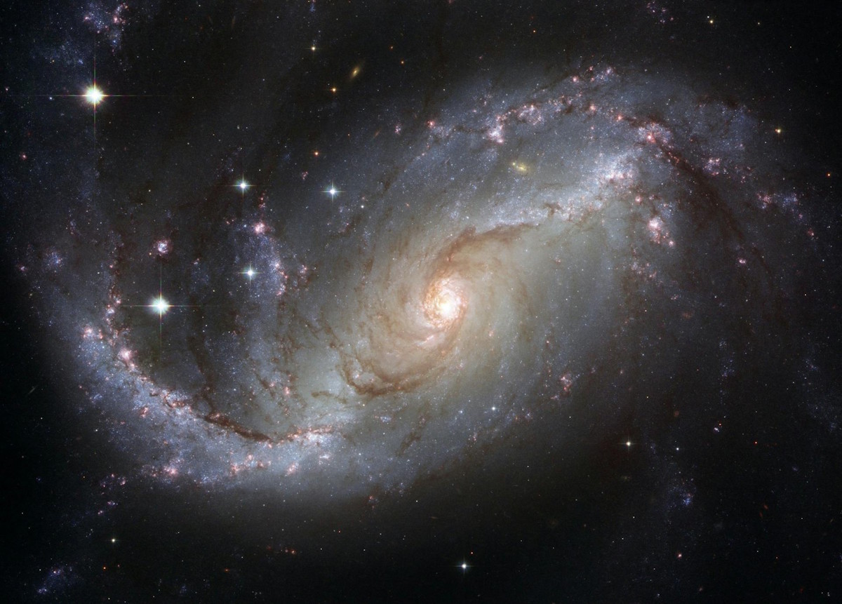 Gray and Black Galaxy