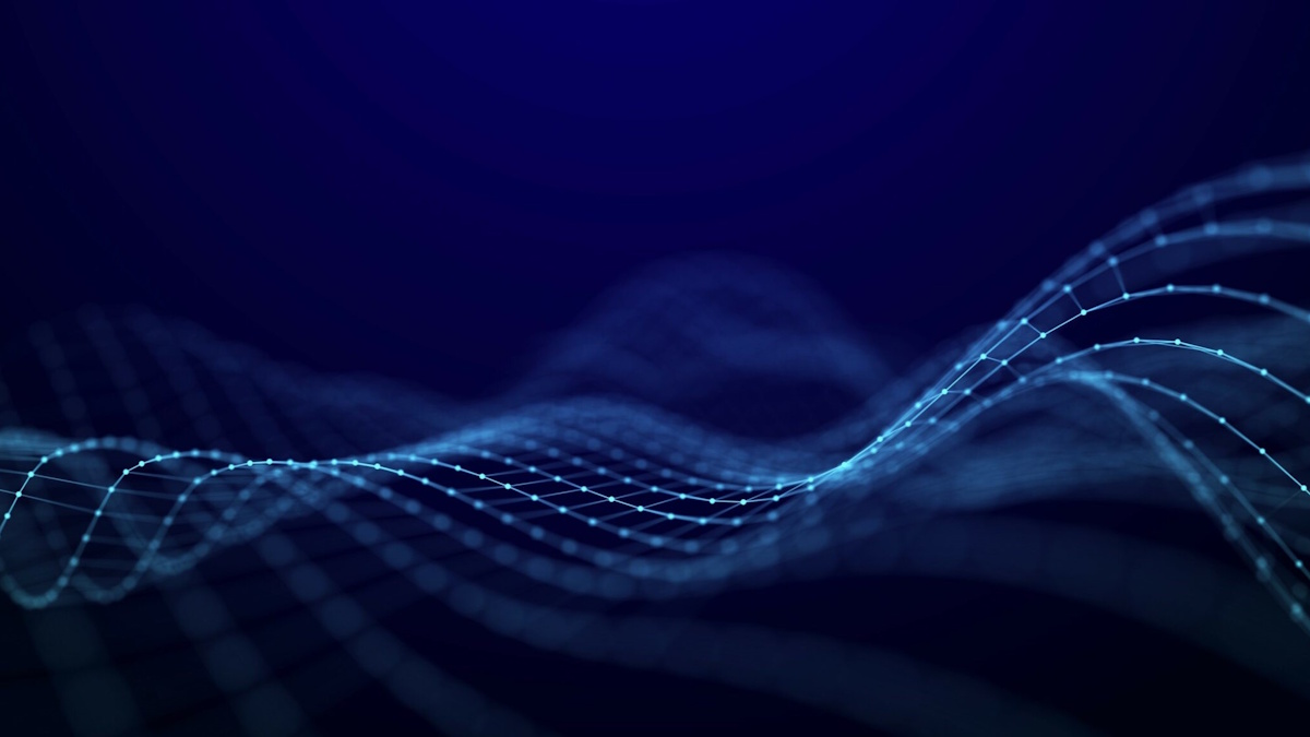 Abstract background with graphic wave
